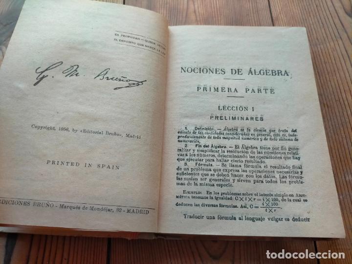 Libros de segunda mano: ALGEBRA Y TRIGONOMETR&Iacute;A EDICIONES BRU&Ntilde;O NOCIONES CURSO ELEMENTAL 1956 - Foto 4
