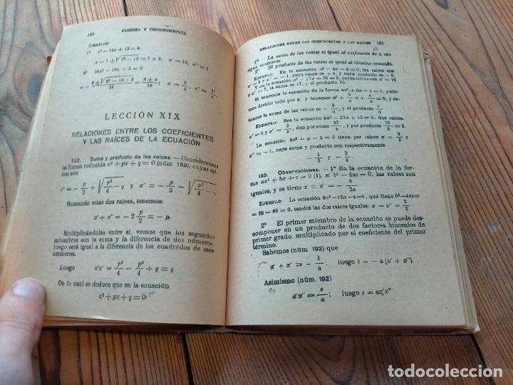 Libros de segunda mano: ALGEBRA Y TRIGONOMETR&Iacute;A EDICIONES BRU&Ntilde;O NOCIONES CURSO ELEMENTAL 1956 - Foto 6