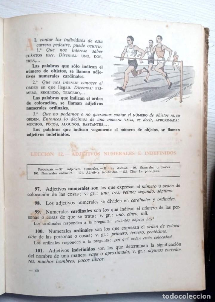 Libros de segunda mano: GRAM&Aacute;TICA SEGUNDO GRADO &ndash; LUIS VIVES 1954 &ndash; (No facs&iacute;mil) - Foto 3