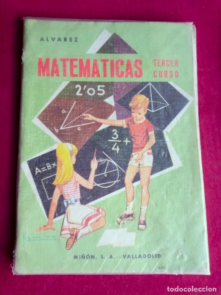 Libros de segunda mano: ALVAREZ MI&Ntilde;&Oacute;N AGUILAR TERCER CURSO MATEM&Aacute;TICAS 1966