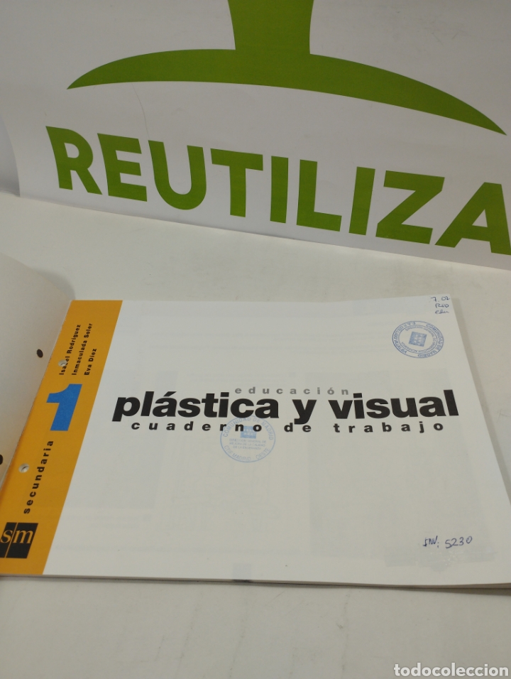 Libros de segunda mano: Educaci&oacute;n pl&aacute;stica y visual cuaderno de trabajo. S.M. - Foto 2