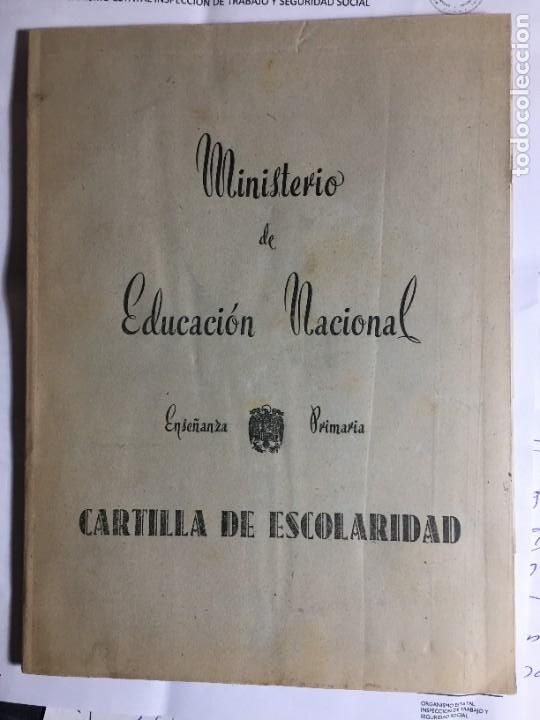 Libros de segunda mano: CARTILLA DE ESCOLARIDAD - SIN RELLENAR - Foto 1