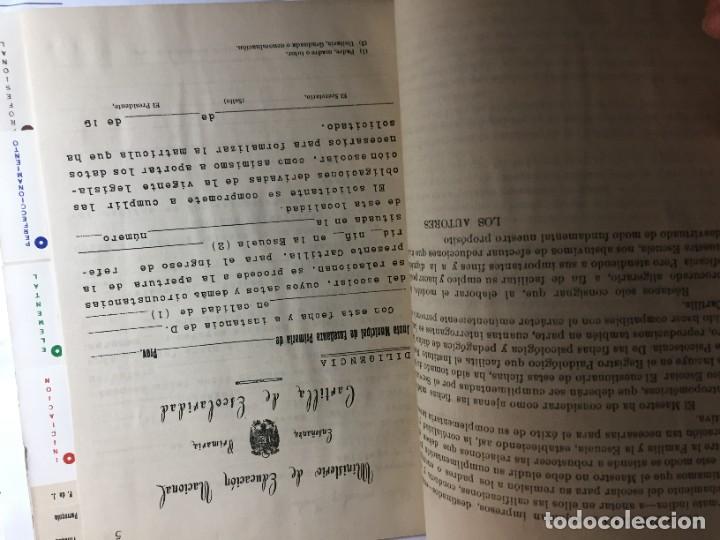 Libros de segunda mano: CARTILLA DE ESCOLARIDAD - SIN RELLENAR - Foto 2