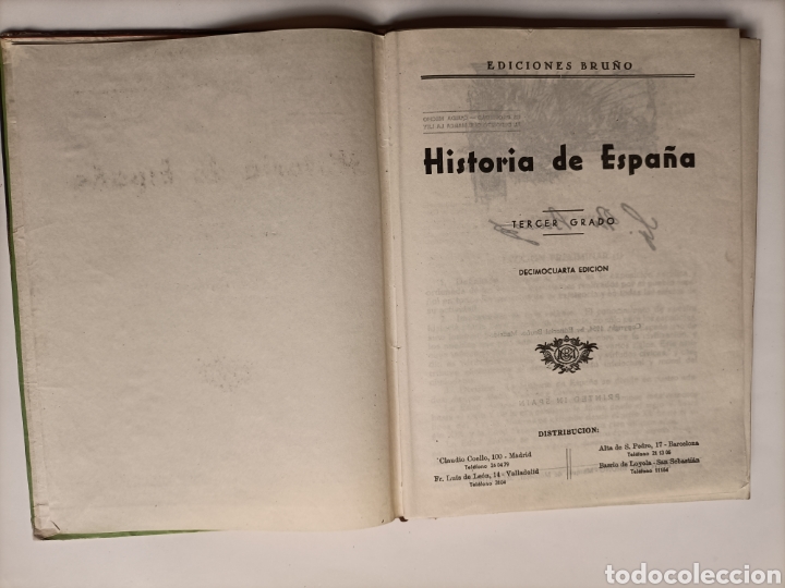 Libros de segunda mano: Historia de Espa&ntilde;a. Tercer grado.decimo cuarta edici&oacute;n .. escuela ense&ntilde;anza - Foto 7