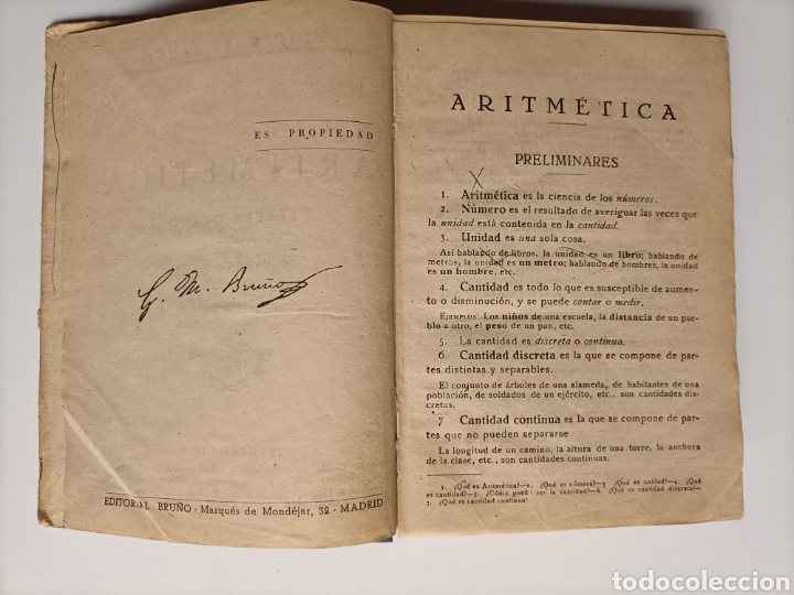 Libros de segunda mano: Tratado de aritm&eacute;tica. Tercer grado. Decimoquinta edici&oacute;n. Ediciones Bru&ntilde;o escuela ense&ntilde;anza - Foto 11