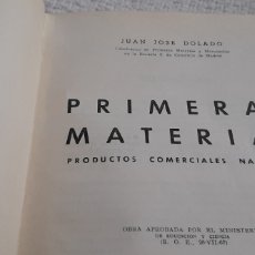 Libros de segunda mano: PRIMERAS MATERIAS PRODUCTOS COMERCIALES NATURALES