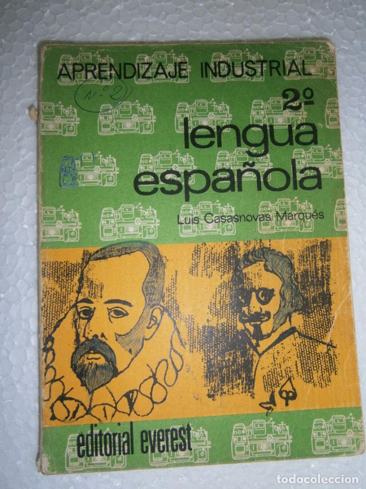 Libros de segunda mano: ANTIGUO LIBRO DE TEXTO - LENGUA ESPA&Ntilde;OLA 2&ordm; - LCA - Foto 1