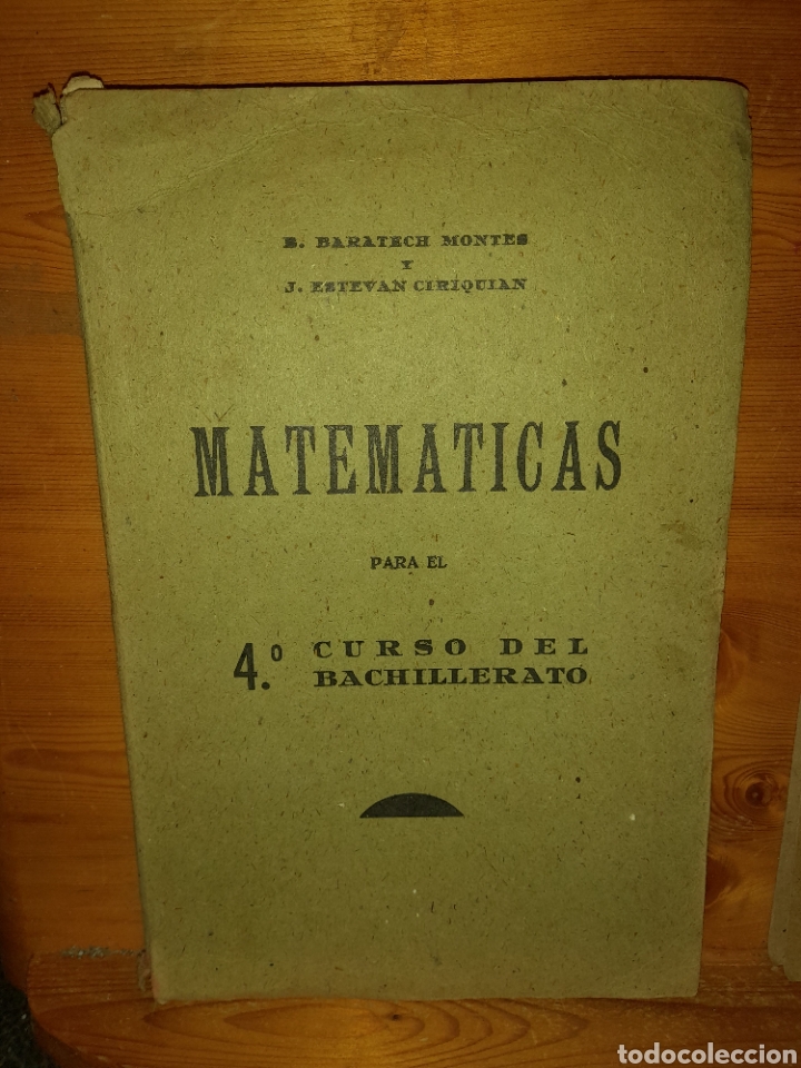 Libros de segunda mano: MATEMATICAS PARA EL 4 CUARTO CURSO DEL BACHILLERATO 1941 CON PROGRAMA BARATECH CIRIQUIAN - Foto 2