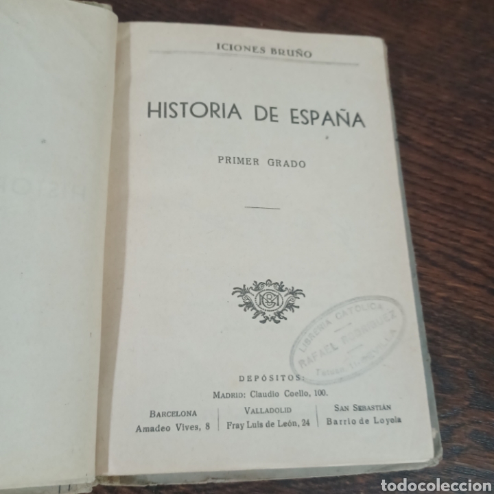 Libros de segunda mano: HISTORIA DE ESPA&Ntilde;A ( PRIMER GRADO ) EDICIONES BRU&Ntilde;O 1944 - Foto 2
