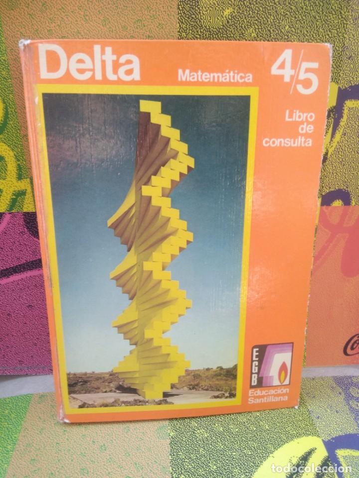 Libros de segunda mano: Libro Texto Delta Matematica 4/5 libro de consulta santillana - Foto 1