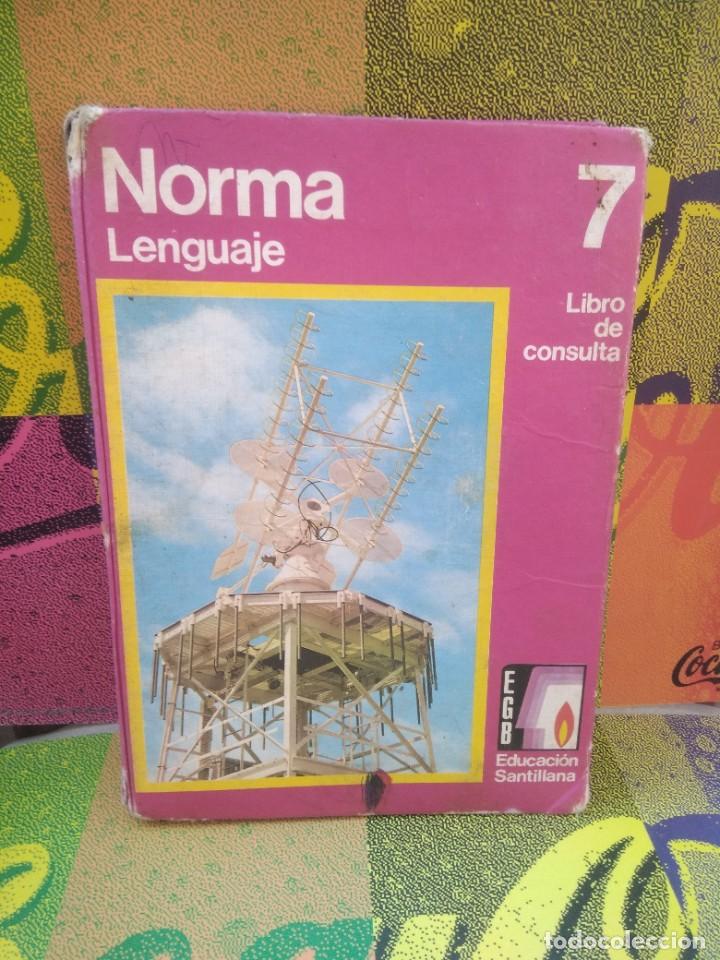 Libros de segunda mano: Libro Texto Norma Lenguaje 7 EGB libro consulta santillana - Foto 1