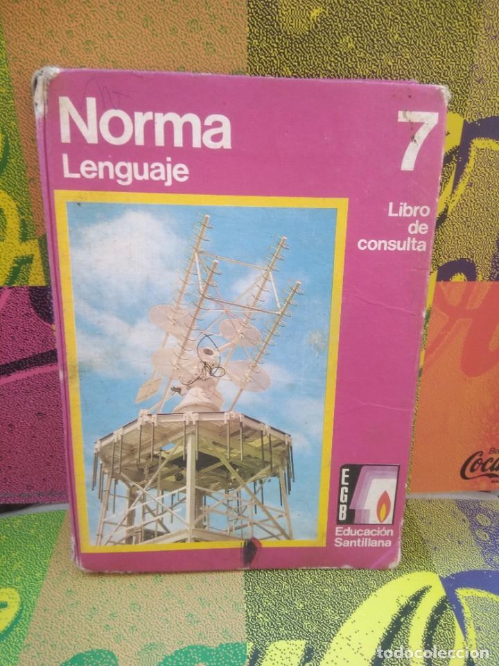 Libros de segunda mano: Libro Texto Norma Lenguaje 7 EGB libro consulta santillana - Foto 2