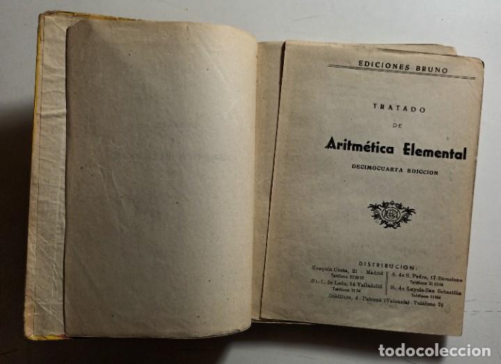 Libros de segunda mano: TRATADO DE ARITMETICA ELEMENTAL, PRIMER GRADO - BRU&Ntilde;O - 1958 - Foto 2