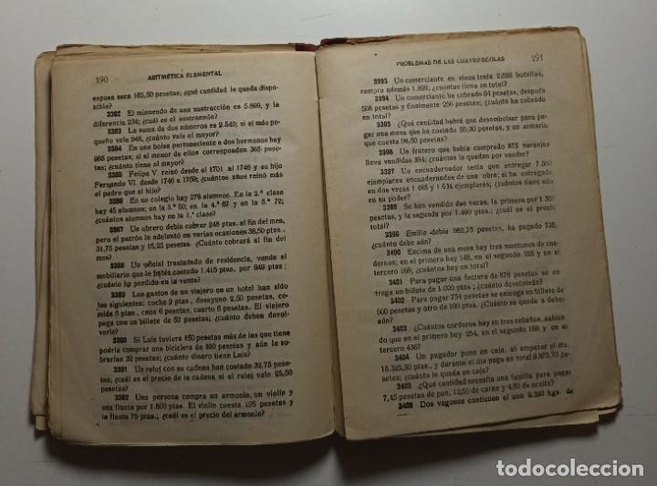 Libros de segunda mano: TRATADO DE ARITMETICA ELEMENTAL, PRIMER GRADO - BRU&Ntilde;O - 1958 - Foto 4
