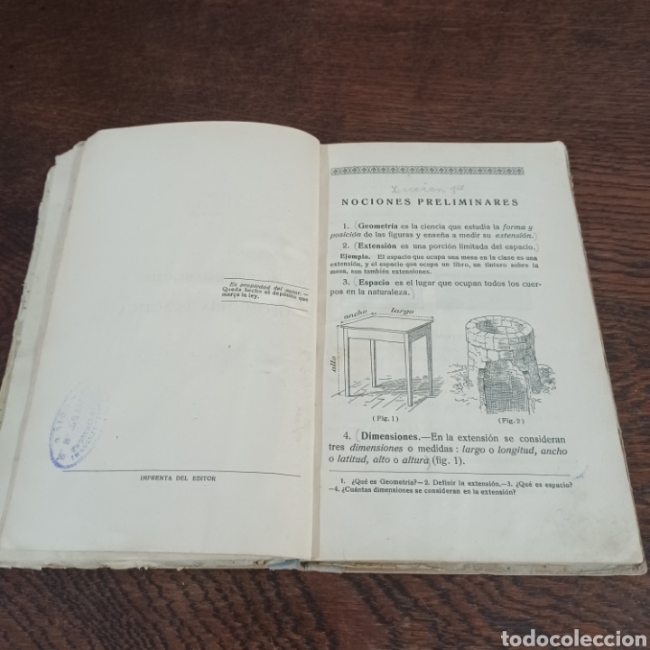 Libros de segunda mano: GEOMETRIA ( PRIMER GRADO ) F.T.D. FTD - Foto 4