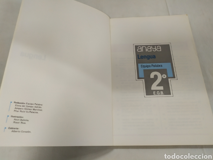 Libros de segunda mano: Lengua 2 EGB de Anaya - Foto 3