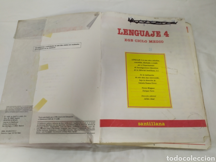 Libros de segunda mano: Lenguaje 4 EGB de Santillana - Foto 3