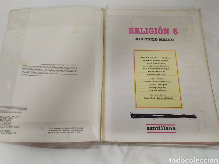 Libros de segunda mano: Religi&oacute;n 5 EGB de Santillana - Foto 3
