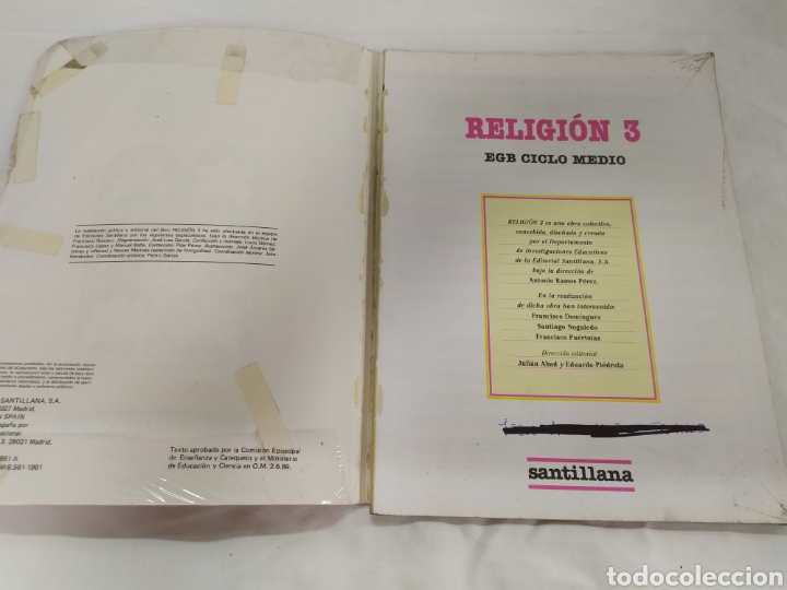 Libros de segunda mano: Religi&oacute;n 3 EGB de Santillana - Foto 3