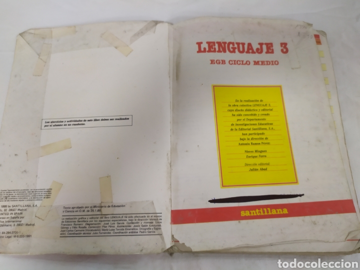 Libros de segunda mano: Lenguaje 3 EGB de Santillana - Foto 3