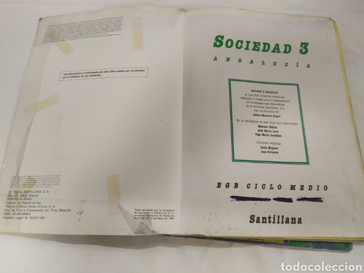 Libros de segunda mano: Sociedad 3 EGB de Santillana - Foto 3