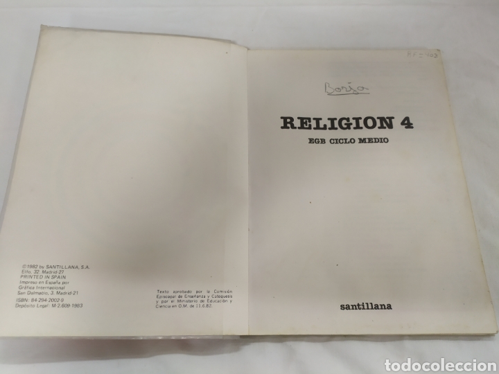 Libros de segunda mano: Religi&oacute;n 4 EGB de Santillana - Foto 3