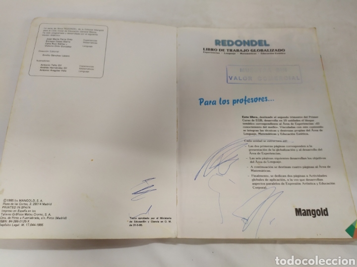 Libros de segunda mano: Redondel Segundo trimestre 1 EGB de Mangold - Foto 3