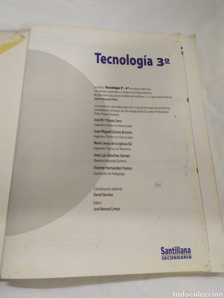 Libros de segunda mano: Tecnolog&iacute;a 3 ESO de Santillana - Foto 3