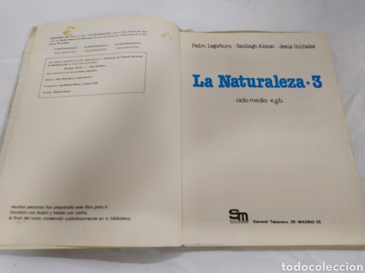 Libros de segunda mano: La naturaleza 3 EGB de Ediciones SM - Foto 3
