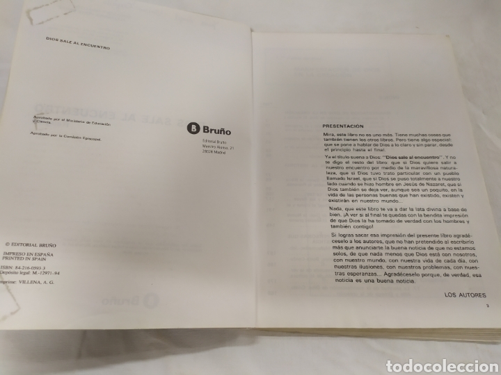 Libros de segunda mano: Dios sale al encuentro 6 EGB de Bru&ntilde;o - Foto 3