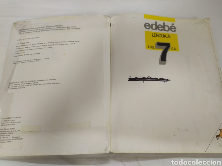 Libros de segunda mano: Lenguaje 7 de Edeb&eacute; - Foto 3