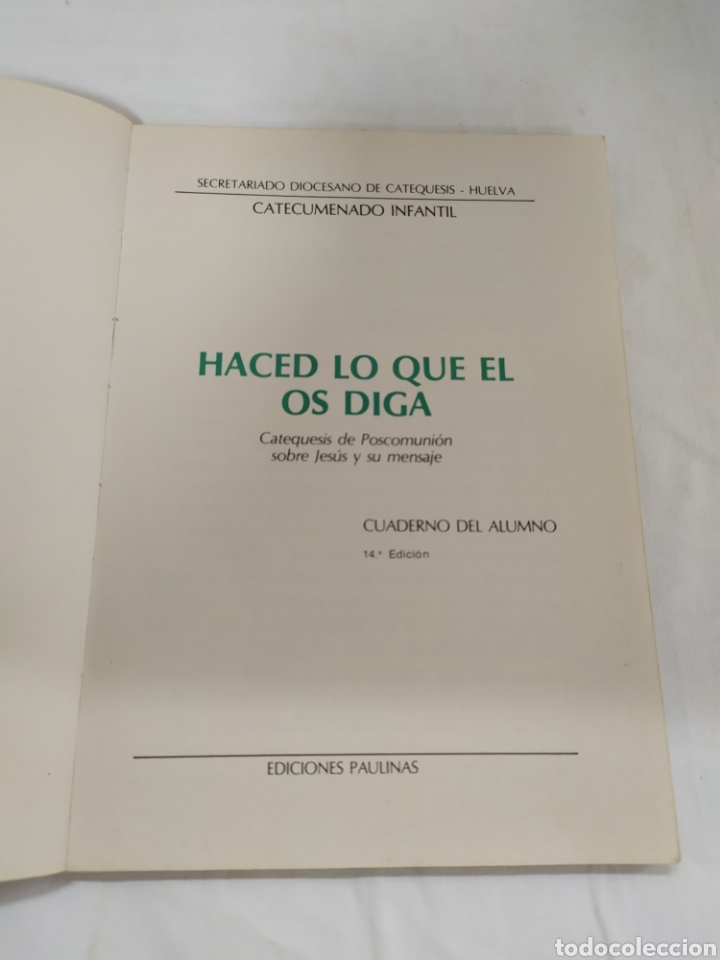 Libros de segunda mano: Haced lo que &eacute;l os diga de ediciones Paulinas - Foto 3