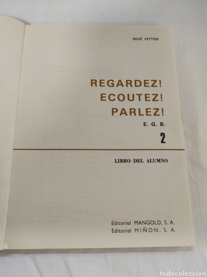 Libros de segunda mano: Franc&eacute;s 2 EGB de Mangold-Mi&ntilde;on - Foto 3