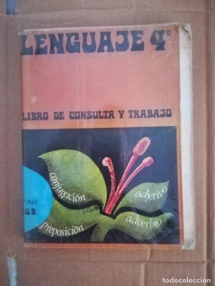 Libros de segunda mano: Libro de texto lenguaje 4&ordm; anaya 1974 ** - Foto 1