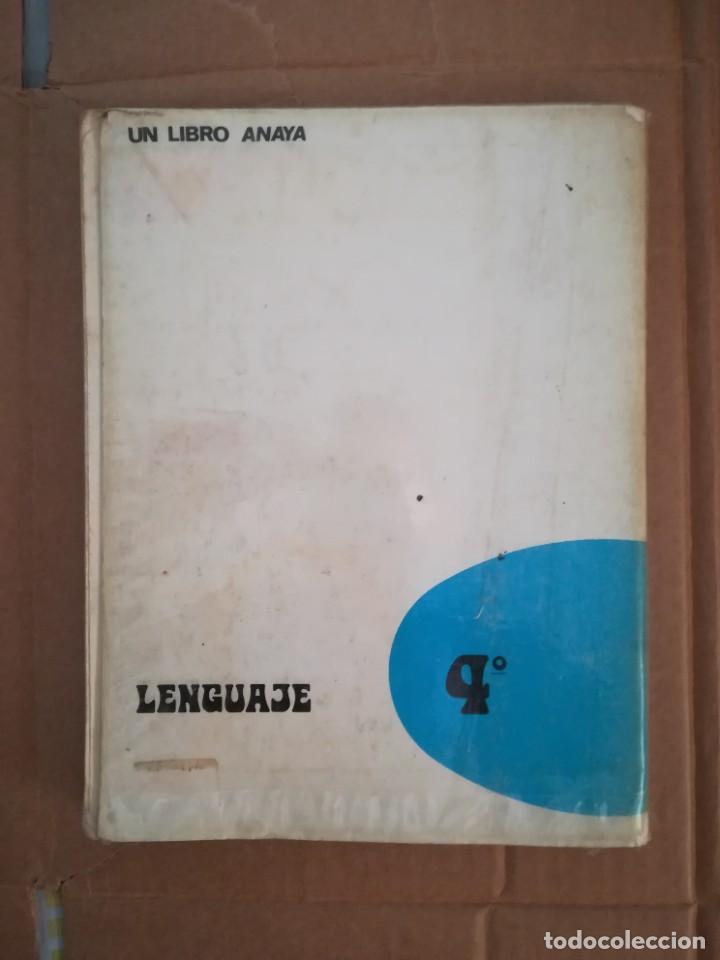 Libros de segunda mano: Libro de texto lenguaje 4&ordm; anaya 1974 ** - Foto 2