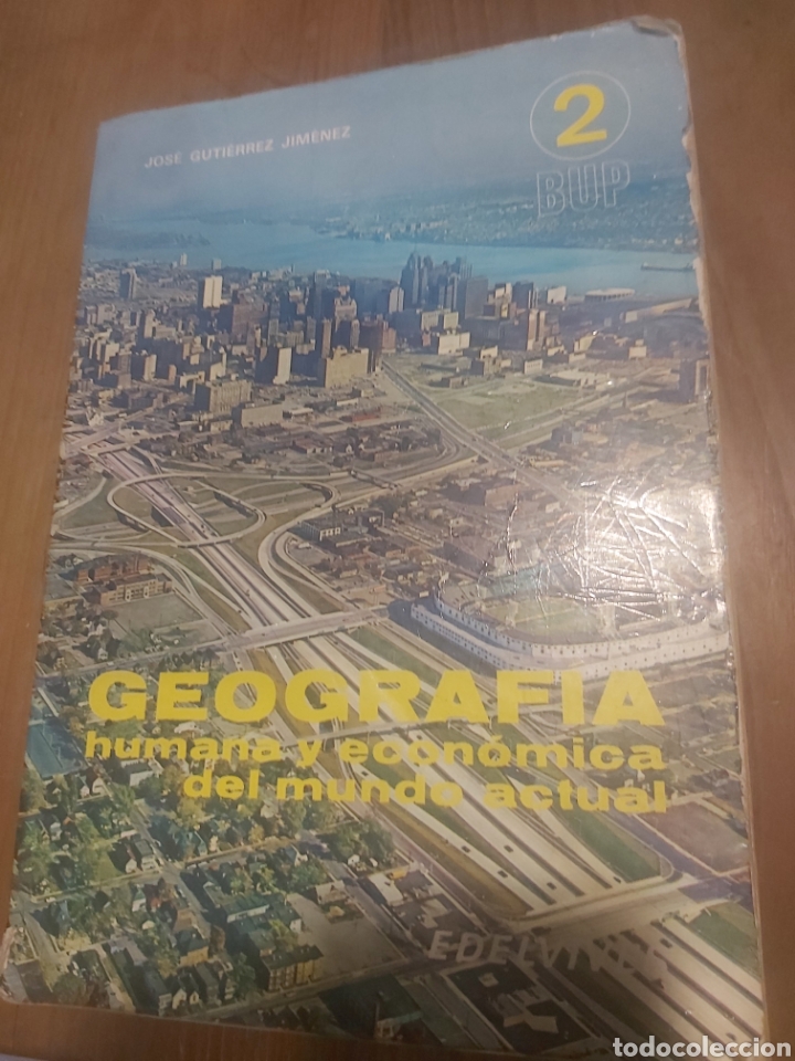 Libros de segunda mano: 2 bup geograf&iacute;a humana y econ&oacute;mica edelvives Jos&eacute; Guti&eacute;rrez Jim&eacute;nez 1980