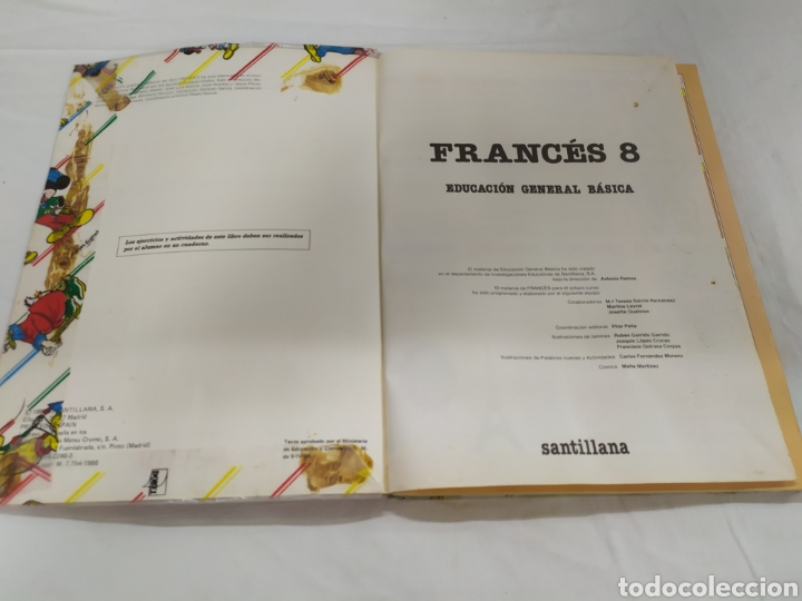 Libros de segunda mano: Franc&eacute;s 8 EGB de Santillana - Foto 3