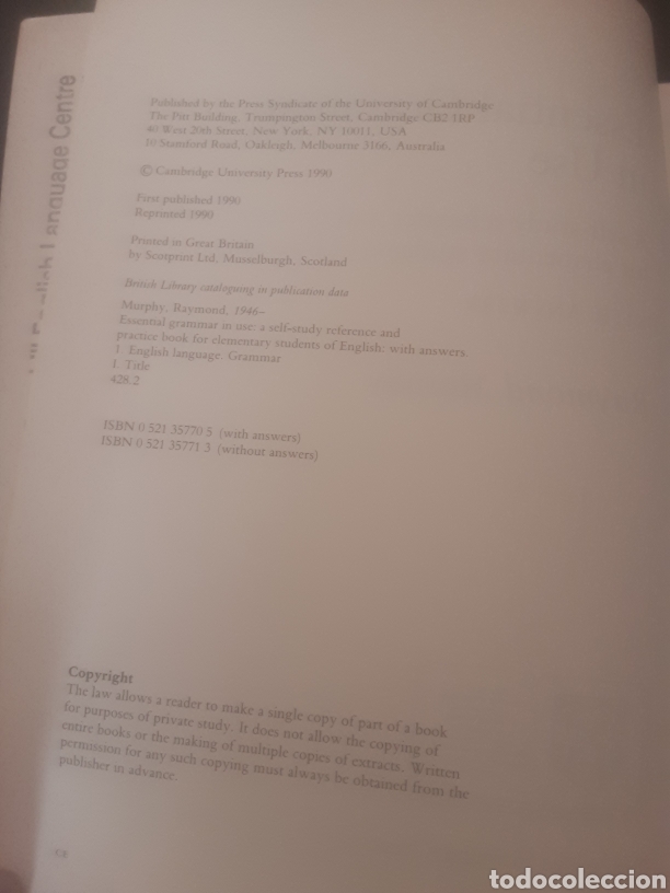 Libros de segunda mano: Essential Grammar in use Witherspoon answers. -Raymond Murphy- - Foto 5