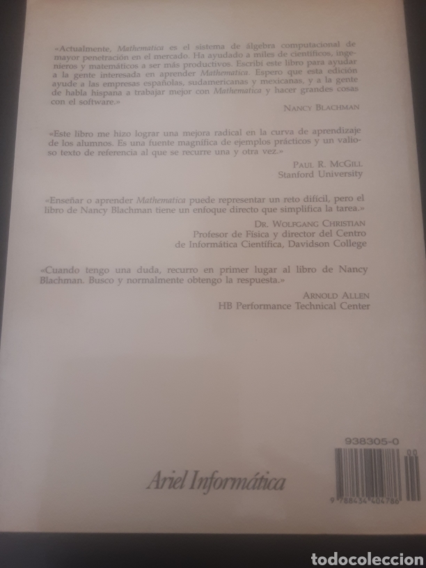 Libros de segunda mano: Mathematica. Un enfoque pr&aacute;ctico. -Nancy Blanchman- - Foto 3