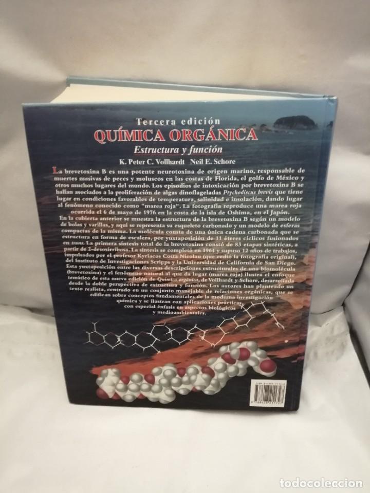 Libros de segunda mano: QU&Iacute;MICA ORG&Aacute;NICA: ESTRUCTURA Y FUNCI&Oacute;N (TERCERA EDICI&Oacute;N) - Foto 2