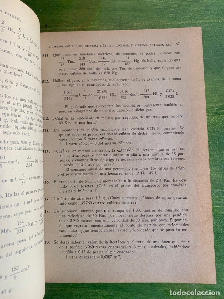 Libros de segunda mano: Libro &ldquo;Ejercicios y problemas de aritm&eacute;tica&rdquo;. Madrid. 1949. - Foto 2