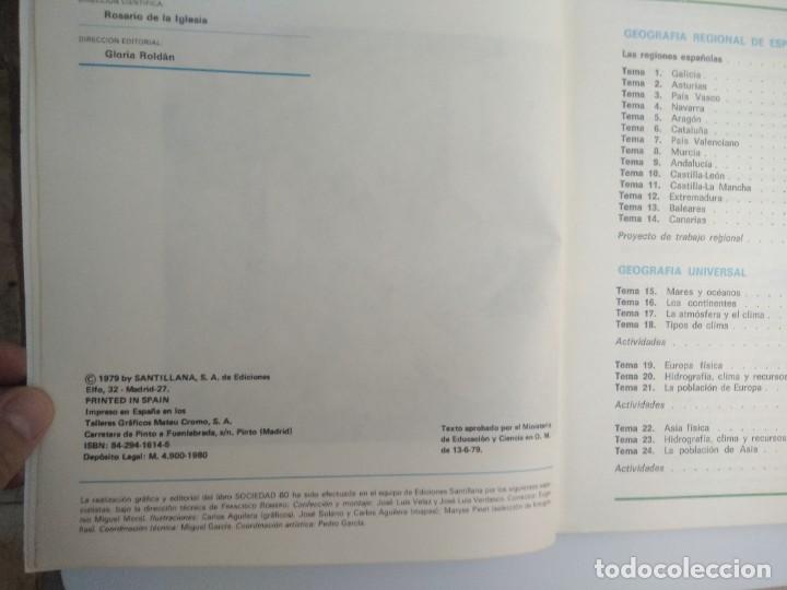 Libros de segunda mano: Libro Sociedad 80 Santillana 5 EGB - Foto 4