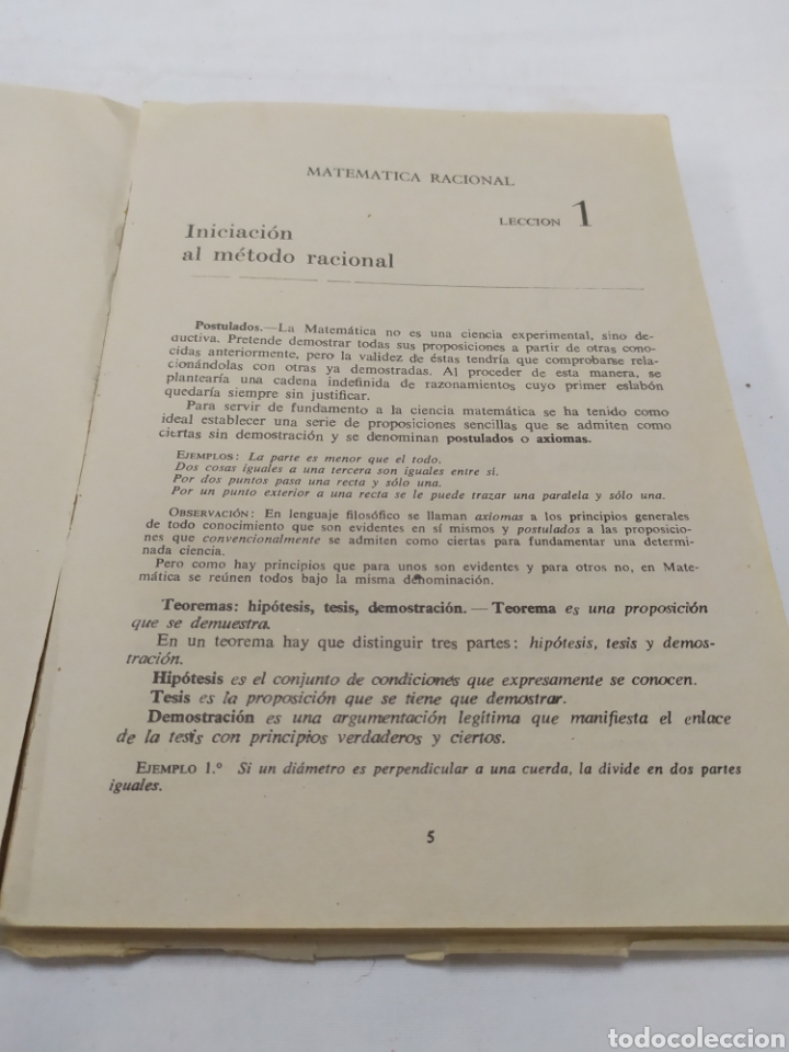 Libros de segunda mano: Matem&aacute;ticas V curso de Editorial L&oacute;pez Mezquida, 1961 - Foto 3