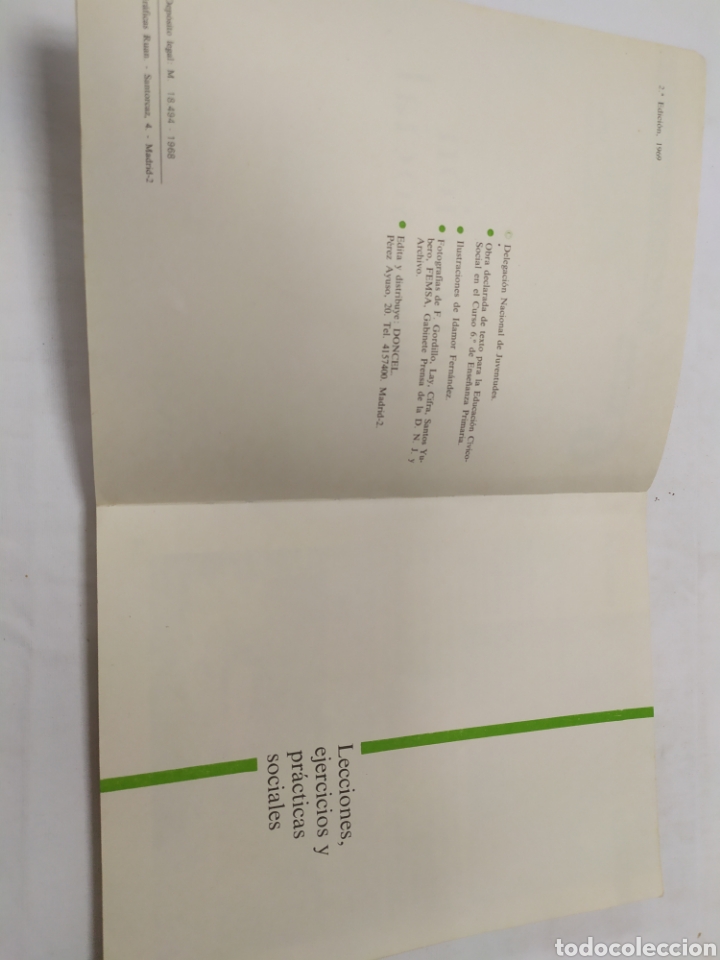 Libros de segunda mano: Educaci&oacute;n C&iacute;vico Social, Editorial Doncel, 1968 - Foto 3