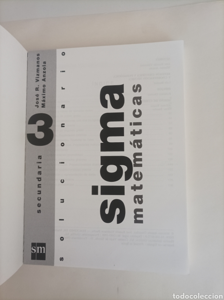 Libros de segunda mano: SIGMA, MATEM&Aacute;TICAS. 3 Secundaria + Solucionario - Foto 9