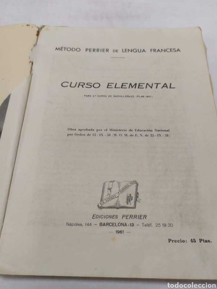 Libros de segunda mano: Lengua francesa, Ediciones Perrier, 1961 - Foto 3