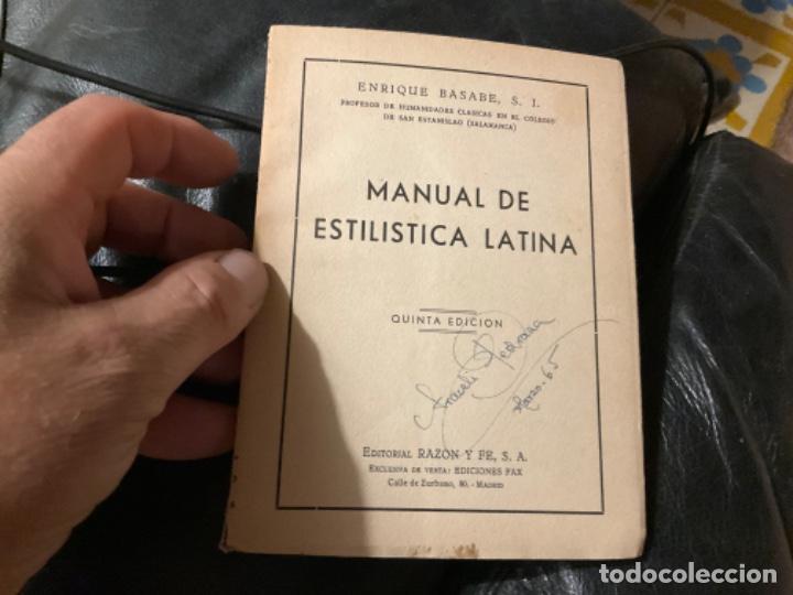 Libros de segunda mano: ENRIQUE BASABE. MANUAL DE ESTIL&Iacute;STICA LATINA. Ed. RAZ&Oacute;N Y FE, - Foto 1