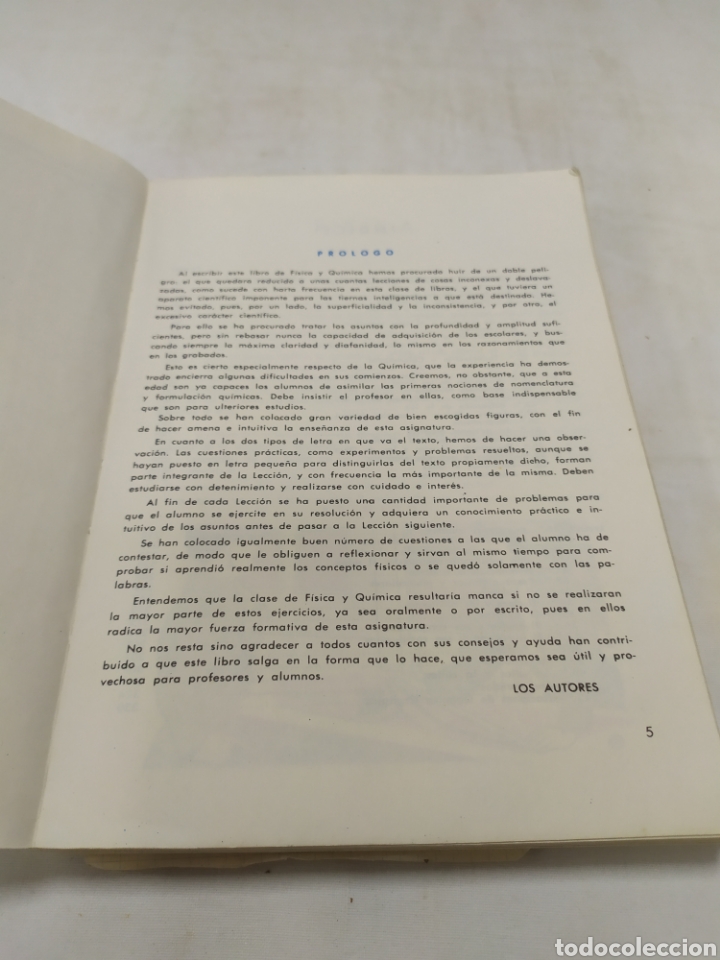 Libros de segunda mano: F&iacute;sica y qu&iacute;mica 4 curso, ediciones SM, 1965 - Foto 3