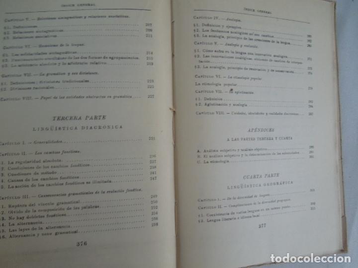 Libros de segunda mano: CURSO DE LING&Uuml;ISTICA GENERAL - FERDINAND DE SAUSSURE - EDITORIAL LOSADA 1965. - Foto 3