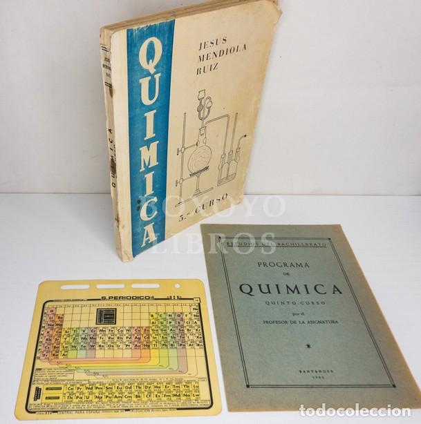 Libros de segunda mano: MENDIOLA RUIZ, Jes&uacute;s. Qu&iacute;mica (Quinto curso) - Foto 1
